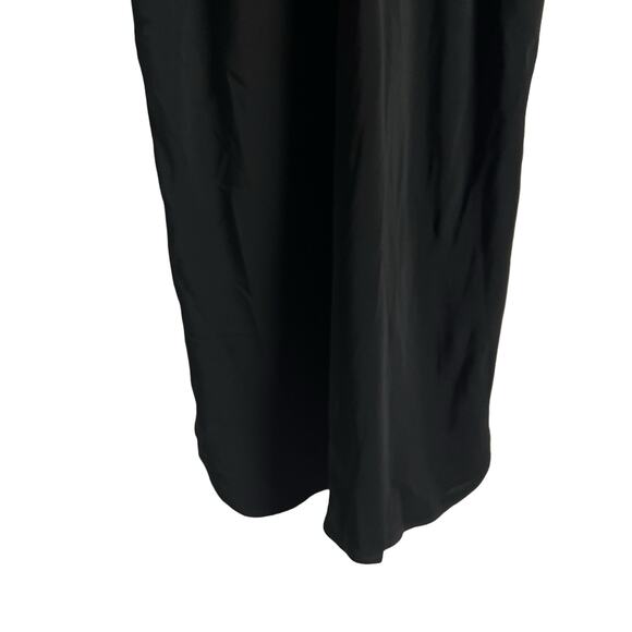 MM LaFleur Black Long Sleeve Collared Button Front Shirt Midi Dress Size 4 - Picture 9 of 10